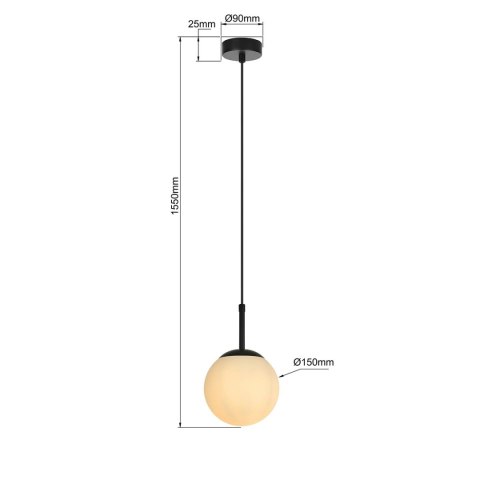 Light Prestige Lampa wisząca Dorado czarna 1xE14