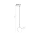 Light Prestige Lampa wisząca Dorado czarna 1xE14