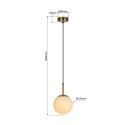 Light Prestige Lampa wisząca Dorado złota 1xE14