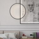 Light Prestige Lampa wisząca Mirror L czarna IP44 LED CCT