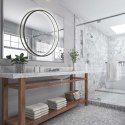 Light Prestige Lampa wisząca Mirror L czarna IP44 LED CCT