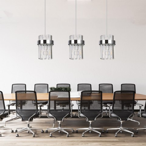 Light Prestige Lampa wisząca Vetro chrom 3xE14