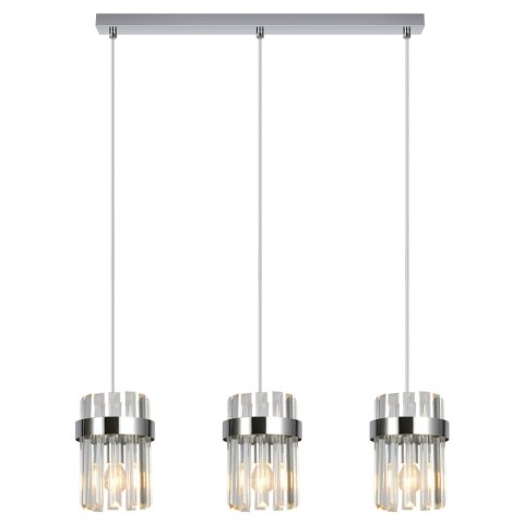 Light Prestige Lampa wisząca Vetro chrom 3xE14