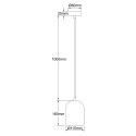 Light Prestige Metalowa lampa wisząca Nilo złota 1xGU10