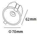 Light Prestige Oczko podtynkowe Zyra białe LED CCT