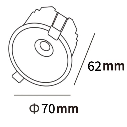 Light Prestige Oczko podtynkowe Zyra czarne LED CCT