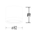 Light Prestige Oprawa natynkowa Kendal L czarna GX53