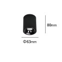 Light Prestige Oprawa natynkowa Tom czarna LED CCT