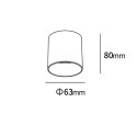 Light Prestige Oprawa natynkowa Tom czarna LED CCT