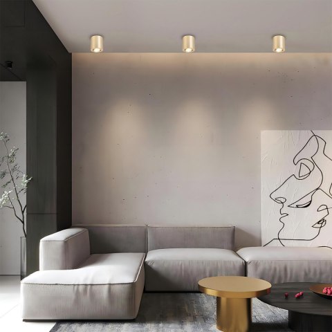 Light Prestige Oprawa natynkowa Tulon złota 1xGU10