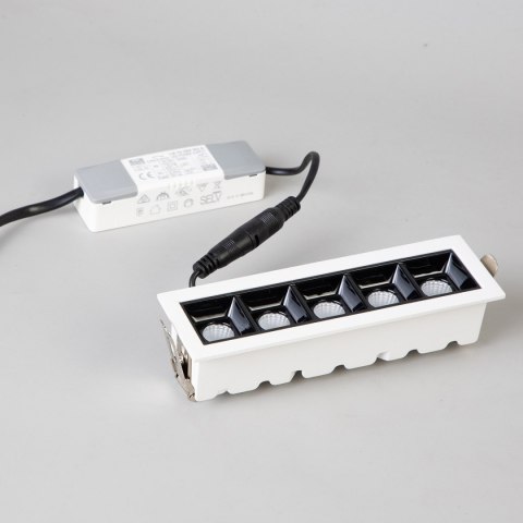 Light Prestige Oprawa podtynkowa Solar 5 biała LED 3000K