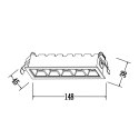 Light Prestige Oprawa podtynkowa Solar 5 biała LED 3000K