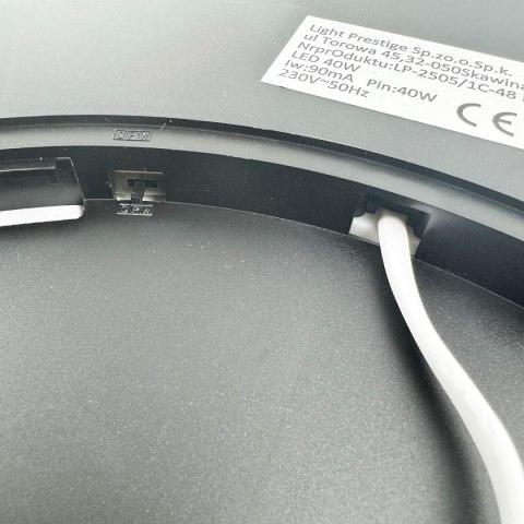 Light Prestige Plafon California 30 cm czarny LED CCT