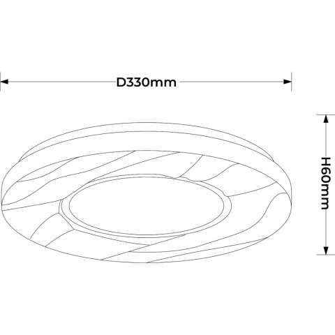 Light Prestige Plafon Tenaro 33 cm biały LED 4000K