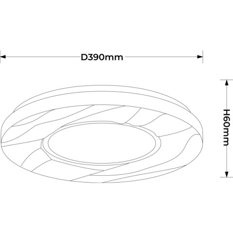 Light Prestige Plafon Tenaro 40 cm biały LED 4000K