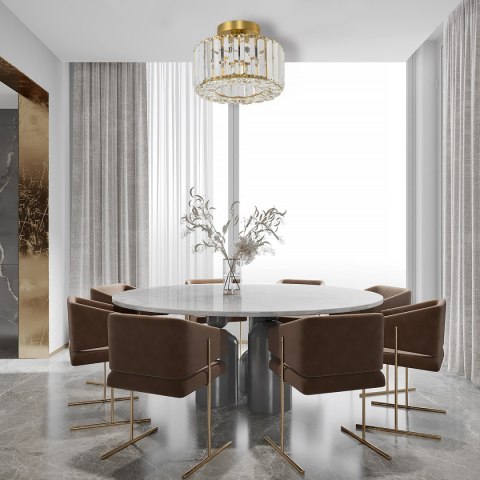 Light Prestige Plafon Vetro złoty 1xE27