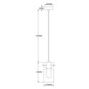 Light Prestige Pojedyncza lampa wisząca Nivio dymna 1xE27