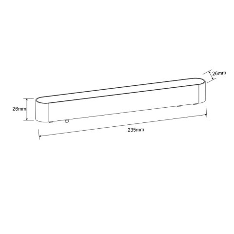 Light Prestige Reflektor Magnetic Slim Lumo 12W LED 4000K czarny
