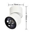 Light Prestige Ruchoma oprawa natynkowa Brema biała LED CCT