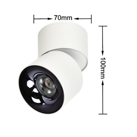 Light Prestige Ruchoma oprawa natynkowa Brema biała LED CCT