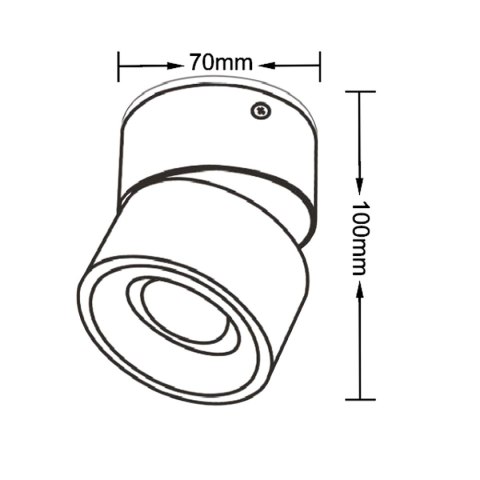 Light Prestige Ruchoma oprawa natynkowa Brema biała LED CCT