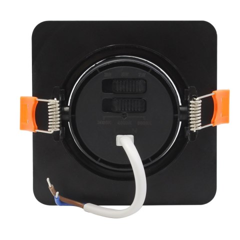 Light Prestige Ruchome kwadratowe oczko podtynkowe Plus czarne LED CCT