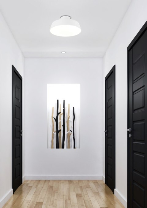 LAMPA SUFITOWA ORLANDO 1 SATYNOWY BIAŁY 40