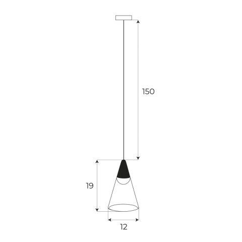 LAMPA WISZĄCA MAGNETYCZNA SYSTEM DALI 6W 363LM 3000K