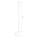 LAMPA WISZĄCA MAGNETYCZNA SYSTEM ON/OFF 5,4W 334LM 3000K