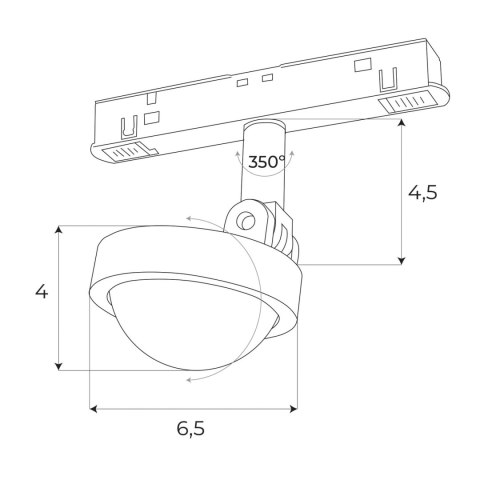 REFLEKTOR MAGNETYCZNY SYSTEM ZIGBEE 8W 766LM 2700/5000K