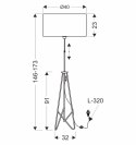 FLOAT LAMPA PODŁOGOWA CZARNA 1X60W E27 ABAŻUR CZARNY