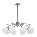 Ghost lampa wisząca satynowy 8x40w g9 klosz biały