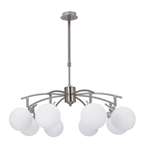 Ghost lampa wisząca satynowy 8x40w g9 klosz biały