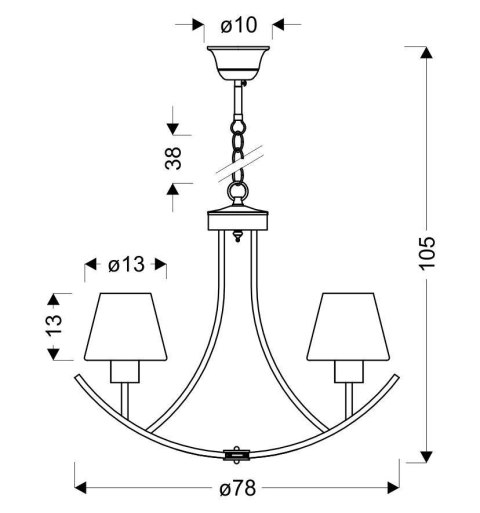 LONDYN LAMPA WISZĄCA 3X60W E27 CZARNY