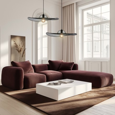 Lampa wisząca DECO designerska - czarny klosz kapelusz - nowoczesne oświetlenie salonu i sypialni E27