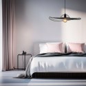Lampa wisząca DECO designerska - czarny klosz kapelusz - nowoczesne oświetlenie salonu i sypialni E27