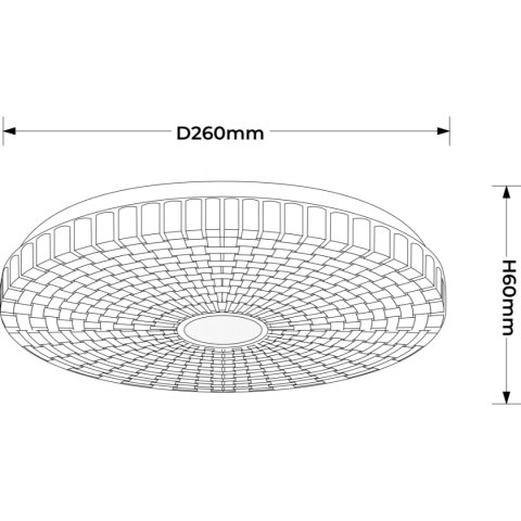 Light Prestige Plafon Solaro 26 cm biały LED 4000K