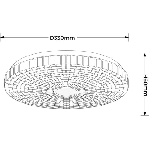 Light Prestige Plafon Solaro 33 cm biały LED 4000K