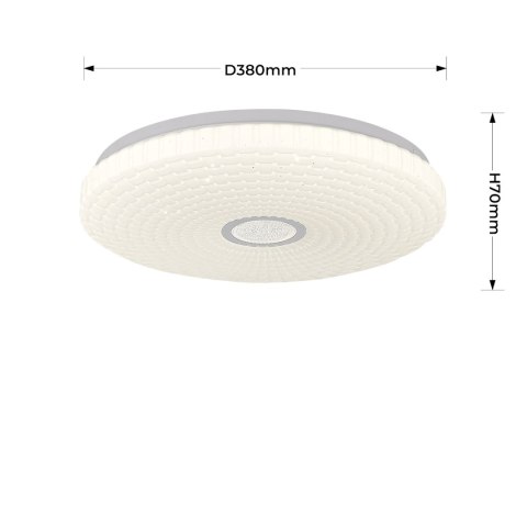 Light Prestige Plafon Solaro 40 cm biały LED 4000K