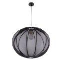 MELLOW lampa wisząca czarny 1x40W E27 abażur mist 52 czarny kula