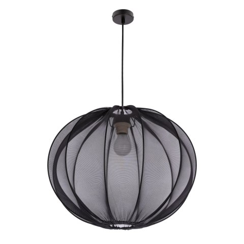MELLOW lampa wisząca czarny 1x40W E27 abażur mist 52 czarny kula