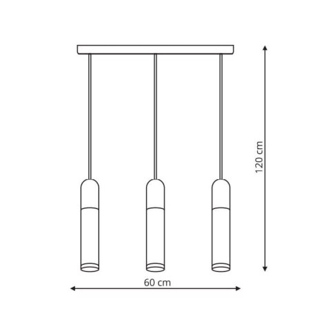 Light Prestige Lampa wisząca Fano czarna LED 3000K
