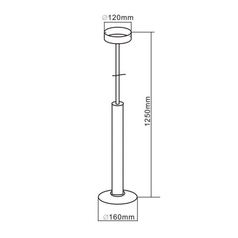 Light Prestige Lampa wisząca Hat 1 biała LED 3000K