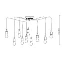 Light Prestige Lampa wisząca Soleto czarna 10xE27