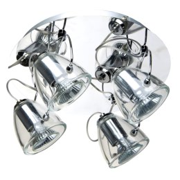 Light Prestige Plafon Dalia srebrny 4xGU10