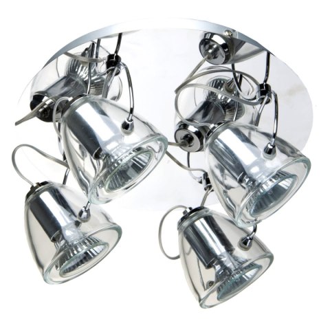Light Prestige Plafon Dalia srebrny 4xGU10