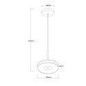 Light Prestige Wisząca lampa Casy dymna LED CCT