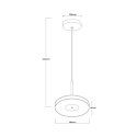 Light Prestige Wisząca lampa duża Casy dymna LED CCT
