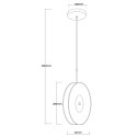 Light Prestige Wisząca lampa pionowa Casy dymna LED CCT