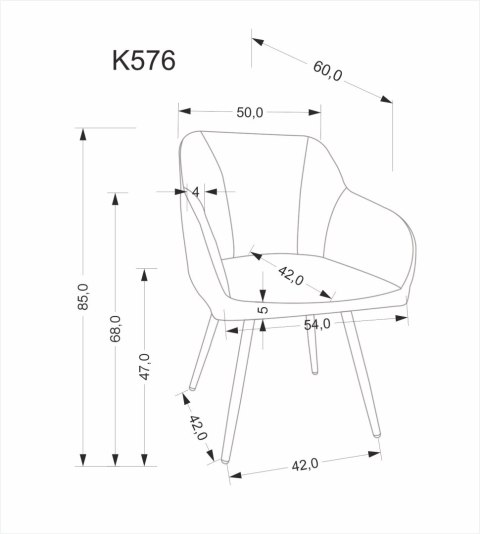 K576 krzesło beżowy